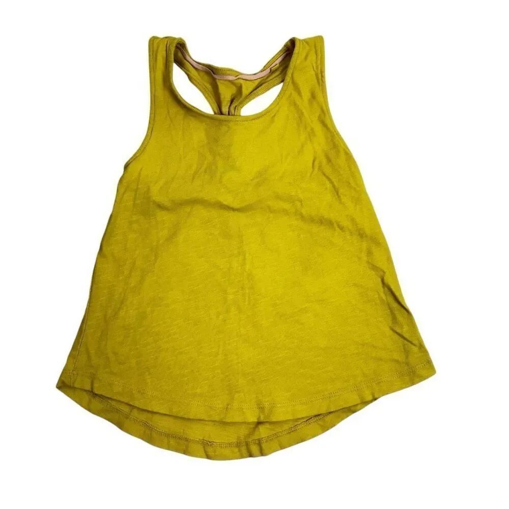 Mini Boden Girls 5-6 Knot Back Tank Daffodil Yellow